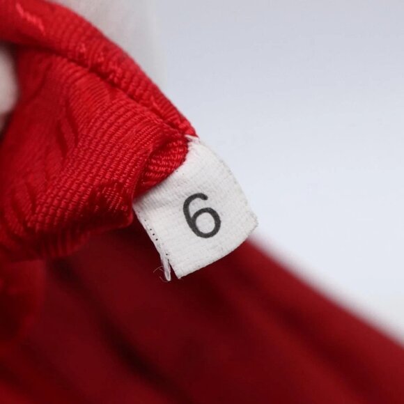 PRADA Shoulder Bag Nylon Red Silver Auth 146771 - Picture 14 of 16